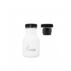 Пляшка для води LAKEN Basic Steel Bottle 0,35L - PP Cap White 0,35L (BS35BL)