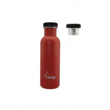 Пляшка для води LAKEN Basic Steel Bottle 0,75L - P/S Cap Red (BSA75RO)