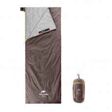 Спальник надлегкий Naturehike Lightweight Summer LW180 NH21MSD09, (15°C), p-p M, коричневий