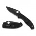 Ніж складний Spyderco Tenacious Black Blade FRN, напівсерейтор (C122PSBBK)