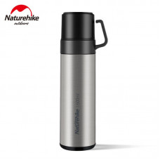 Термос Naturehike NH17S020-B, 304 сталь, 0.6 л, срібний