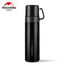 Термос Naturehike NH17S020-B, 304 сталь, 0.6 л, чорний