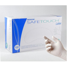 Перчатки латексные Medicom Safe-Touch Latex (500 пар, белые)