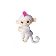 Ручная обезьянка на бат. Happy Monkey интерактивная (белый) (SSE-HM-White)