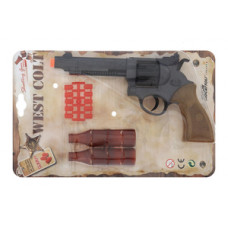 Игрушечный пистолет Edison Giocattoli West Colt 28см 8-зарядный с мишенью и пульками (465/32) (ED-0465320)