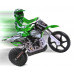Радиоуправляемая модель Мотоцикл 1:4 Himoto Burstout MX400 Brushed (зеленый) (MX400g)
