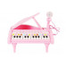 Детское пианино синтезатор Baoli "Маленький музикант" с микрофоном 24 клавиши (розовый) (BAO-1505B-P)