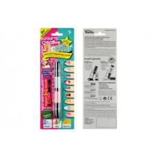 Детский лак-карандаш для ногтей Creative Nails на водной основе (2 цвета бирюзовый + розовый) (MA-303002)