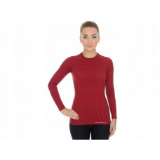 Футболка с длинным рукавом Brubeck ACTIVE WOOL (LS12810) brick red L