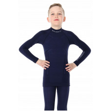 Футболка с длинным рукавом Brubeck ACTIVE WOOL (LS13680) navy blue 152/158