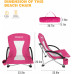 Раскладное кресло KingCamp BEACH CHAIR(KC3841) dark rose