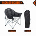 Кресло KingCamp Heavy duty steel folding chair(KC3976) Black/grey