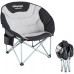 Раскладное кресло KingCamp Moon Camping Chair with Cooler (KC3989) Black/grey