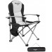 Раскладное кресло KingCamp Deluxe Steel Arm Chair(KC3987) BLACK/MEDIUM GREY