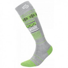 Термоноски InMove SKI DEODORANT THERMOWOOL light grey/green (44-46)