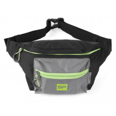 Сумка на пояс Spokey BORA(839663) black/lime