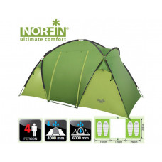 Палатка кемпинговая 4-х мест. Norfin Burbot 4 (NF-10204)