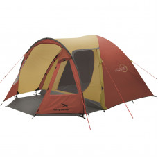 Палатка кемпинговая четырехместная купольная Easy Camp Corona 400 Gold Red