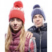 Шапка детская BUFF Junior Knitted & Polar Hat Shiko Red (BU 113529.425.10.00)