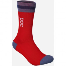 Велоноски POC Essential Mid Length Sock Calcite Blue/Prismane Red (PC 651338282)