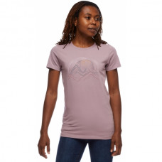 Футболка женская Black Diamond SS Summit Scribble Tee Wood Violet (BD 730122.5010)