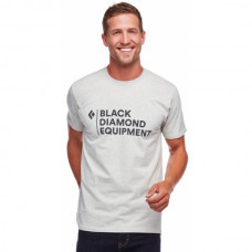 Футболка мужская Black Diamond Stacked Logo Tee Birch Heather (BD 730053.5005)