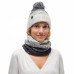 Шапка BUFF Knitted & Polar Hat Masha grey (BU 120855.937.10.00)