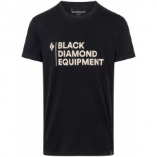 Футболка мужская Black Diamond Stacked Logo Tee Black (BD 730053.0002)