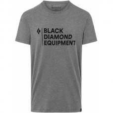 Футболка мужская Black Diamond Stacked Logo Tee Charcoal Heather (BD 730053.0036)