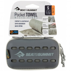 Полотенце туристическое Sea To Summit Pocket Towel S 40x80cm grey (STS APOCTSGY)