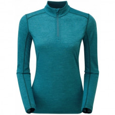 Термофутболка женская Montane Female Primino 140 Zip Neck Zanskar Blue (FP1ZNZAN)