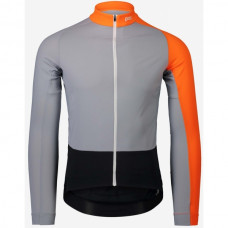 Велоджерси мужское POC Essential Road Mid LS Jersey Granite Grey/Zink Orange (PC 582108287)