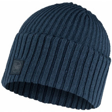 Зимняя вязаная шапка унисекс с отворотом Buff Knitted Beanie Rutger (Steel Blue) BU 129694.701.10.00