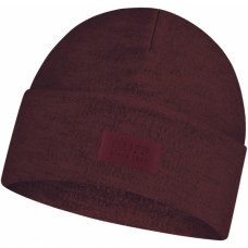 Шапка BUFF Merino Wool Fleece Hat Solid Maroon (BU 124116.632.10.00)