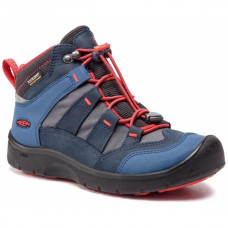 Ботинки детские Keen Hikeport Mid WP Kids Dress Blues/Fiery Red (1018001)