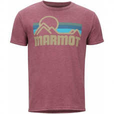 Футболка мужская MARMOT Coastal Tee SS Burgundy Heather (MRT 901037.6823)