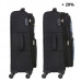 Чемодан TravelZ Triple Pocket (M) Black (927261)