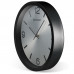Часы настенные Bresser MyTime Silver Edition Wall Clock Black (8020316CM3000) (928636)