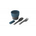 Набір туристичного посуду Robens Leaf Meal Kit Ocean Blue (690277) (929210)