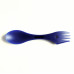 Ложка-вилка (ловилка) пластмассовая синяя Tramp TRC-069-blue