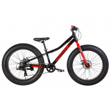 Велосипед 24" Formula PALADIN 2021 (черно-красный с бирюзовым) (OPS-FR-24-296)