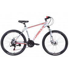 Велосипед 26" Formula THOR 2021 (серебристо-черный с красным) (OPS-FR-26-504)