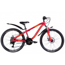 Велосипед ST 24" Discovery FLINT AM DD рама-13" красный (м) с крылом Pl 2022 (OPS-DIS-24-272)