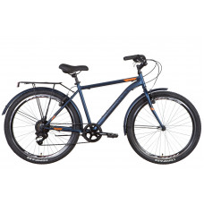 Велосипед ST 26" Discovery PRESTIGE MAN Vbr рама-18" темно-синий (м) с багажником зад St, с крылом St 2022 (OPS-DIS-26-464)