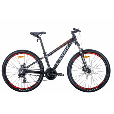Велосипед 26" Leon SUPER JUNIOR 2021 (черно-оранжевый с серым (м))
