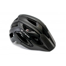 Шлем велосипедный с козырьком с габаритным фонарем LED CIGNA WT-088