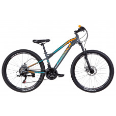 Велосипед AL 26" Formula BLACKWOOD AM DD  рама-13" серо-оранжевый с голубым (м) 2021 (OPS-FR-26-487)
