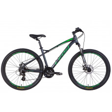 Велосипед AL 27.5" Leon XC-90 SE AM Hydraulic lock out DD рама-16.5" графитовый с зеленым (м) 2022 (OPS-LN-27.5-110)