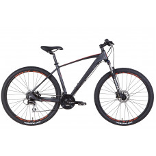 Велосипед AL 29" Leon TN-80 SE AM Hydraulic lock out HDD рама-19" графитовый с черным и оранжевым (м) 2022 (OPS-LN-29-119)