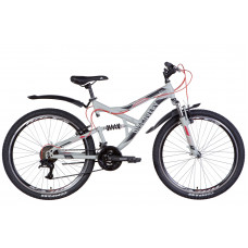 Велосипед ST 26" Discovery CANYON AM2 Vbr  рама-17,5" серо-черный (м) с крылом Pl 2022 (OPS-DIS-26-447)